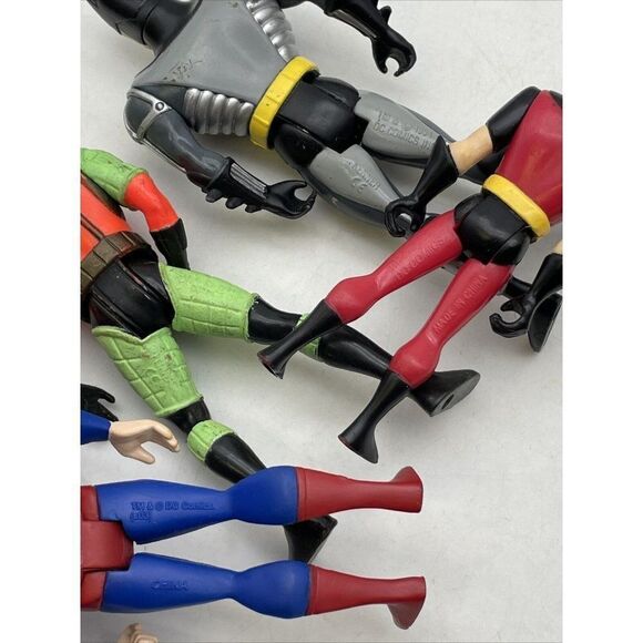 Lot of 8 Action Figures Power Rangers Iron Man Superman Batman Robin & more